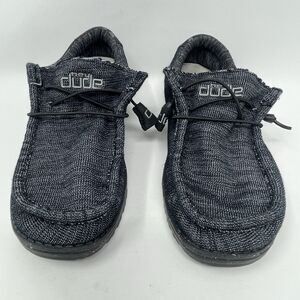 Hey Dude Men’s Wally Stretch Midnight Bunker Shoes Camo & Black Mens Size 8 Logo